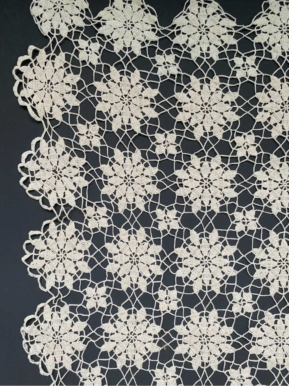 Large Vintage Crochet Lace Doily for Table or Crafts